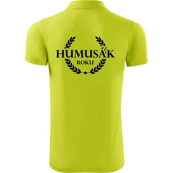 Pánská košile Humusák roku - Polokošile Victory sportovní (dresovina) - 3XL ( Limetková )