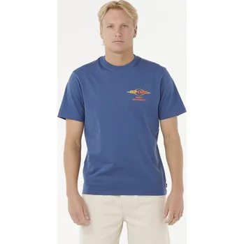 Pánská móda Tričko Rip Curl SURF REVIVAL DECAL TEE Light Navy velikost M