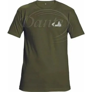 Pánské tričko Dante Tričko tm. zelené rybaření šedé 6,XL