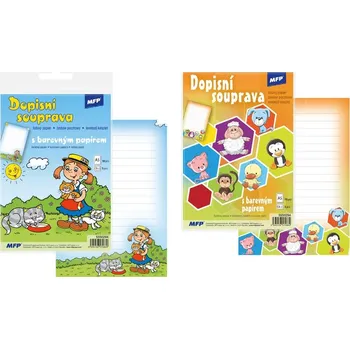 Kancelářský papír MFP Dopisní papír barevný 5+10 dětský