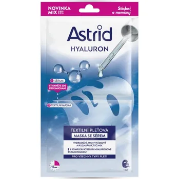 Pleťová maska Astrid Hyaluron hydratační a rozjasňující textilní maska 1 kus