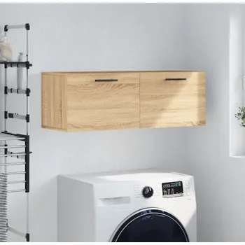 Koupelnový nábytek vidaXL Nástěnná skříňka 100 x 36,5 x 35 cm kompozitní dřevo [830158] Barva: dub sonoma