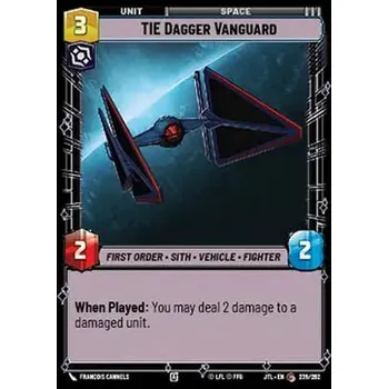 Sběratelská karetní hra TIE Dagger Vanguard 239/202 - Jump to Lightspeed Typ karty: Standard