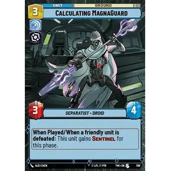 Sběratelská karetní hra Calculating MagnaGuard 306 - Twilight of the Republic: Extras Typ karty: Foil