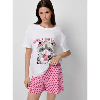 Dámské oblečení Dvoudílná pyžamová souprava - L - House - vícebarevná - 480GR-MLC