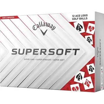 Golfový míček Callaway balls Supersoft 25 - ACES 2-vrstvé 12ks (dozen)