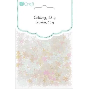 kreativní sada DP Craft Flitry - duhové hvězdy 15g