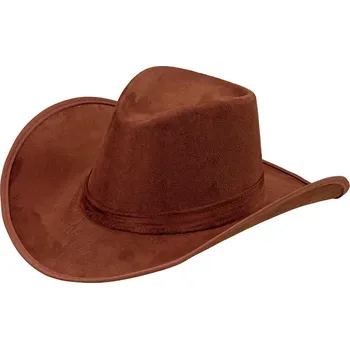 KOVBOJSKÝ KLOBOUK HNĚDÝ SEMIŠ KOVBOJ ŠERIF