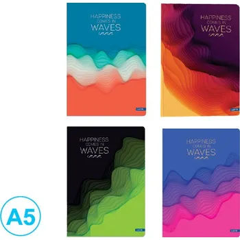 Blok Ostatní Kniha záznamová A5 linka 96 listů Waves