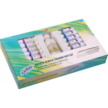 Výtvarná sada St. Petersburg Dárkový set akrylových barev Ladoga / 15