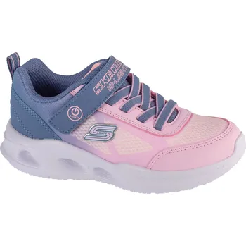 Dívčí tenisky Fialovo-růžové dívčí tenisky Skechers Sola Glow - Ombre Deluxe 303714L-GYLP Velikost: 33