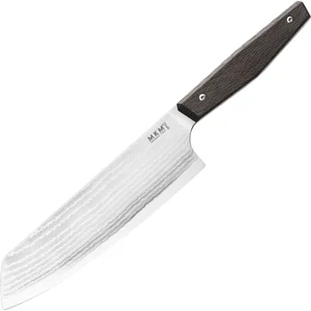 Kuchyňský nůž MKM PRIMA - Santoku Raindrop gold FAT CARBON CF MK PRSA-CFRG