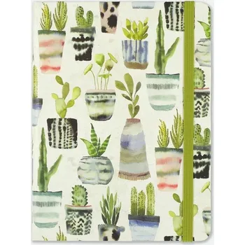 Blok PP Notes MIDI - akvarelové sukulenty