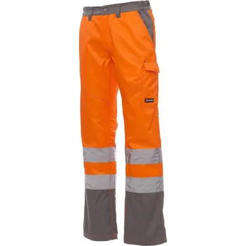 Pánské kalhoty PayPer CHARTER POLAR - KALHOTY KEPR 250GR VNITŘEK FLANEL Barva: ORANŽOVÁ FLUO/OCELOV, Vyberte velikost: 3XL
