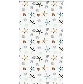 Roleta vidaXL Sprchová roleta s kazetou 140x240 cm Šířka látky 136 cm [4014994] Barva: Mořské plody