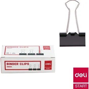 Spona do sešívačky Binder clip 25mm, 1ks DELI E38564