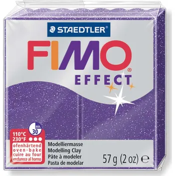 modelína a plastelína Staedler FIMO efekt fialová se třpytkami 57g