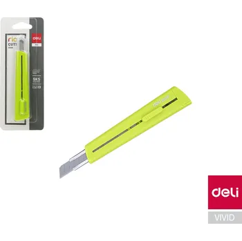 Nůž 126mm odlamovací DELI E2038 zelený