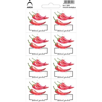 samolepka Arch Samolepky dekorační etikety-paprika 8ks