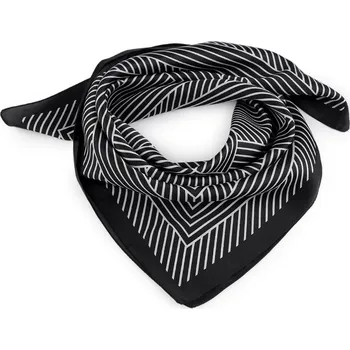 Šátek Saténový šátek 65x65 cm Varianta: 4 černá bílá, Balení: 1 ks