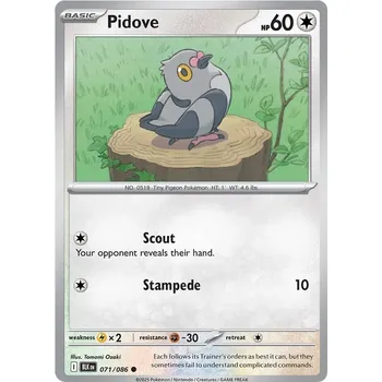 Sběratelská karetní hra Pidove 071/086 - Black Bolt Typ karty: Non-Holo