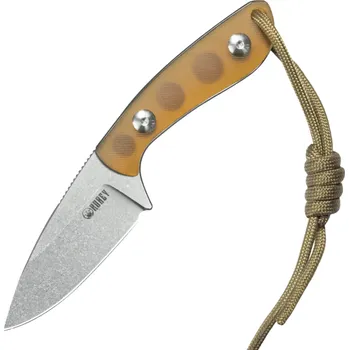 kapesní nůž Kubey Bloom pevný nůž Ultem s rukojetí s diagonálním frézováním 2,60" korálkově pískovaná čepel 14C2