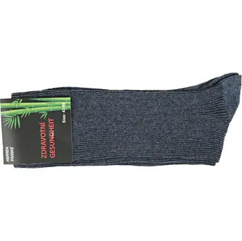 Pánské ponožky UNI Pánské zdravotní ponožky s bambusovým vláknem Velikost: 39 - 42, Barva: tmavě šedá