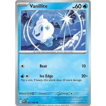 Karetní hra Vanillite 027/086 - White Flare Typ karty: Non-Holo