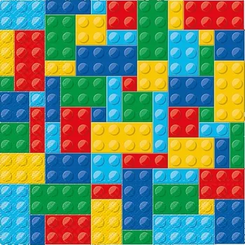 Papírový ubrousek Ubrousky PAW L 33x33cm Colorful Bricks