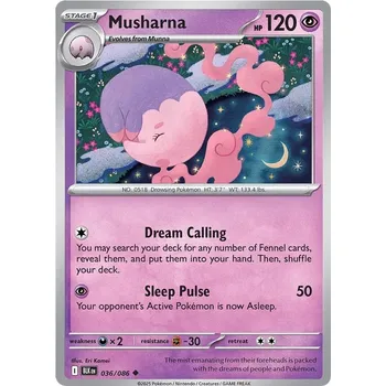 Sběratelská karetní hra Musharna 036/086 - Black Bolt Typ karty: Non-Holo