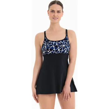 Dámské plavky Style Jena Top Care-tankini-horní díl 6571-1 schwarz/pool blue - Anita Care 465 schwarz/pool blue 38E