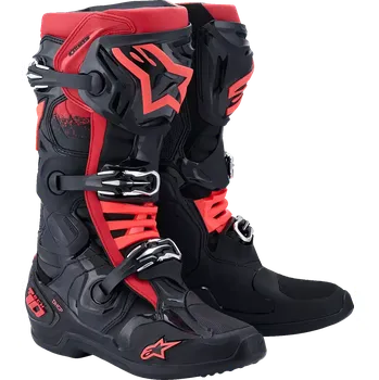Moto obuv Motokrosové boty s vnitřní botičkou ALPINESTARS TECH 10 barva černá/červená 26 (motokrosová obuv na motorku )