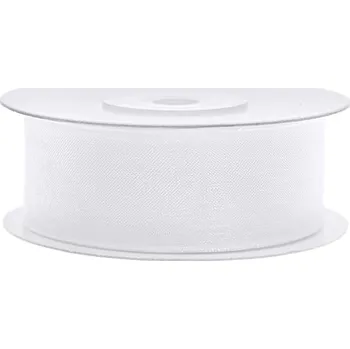 Stuha Partydeco Stuha šifonová 25mm, 25m bílá