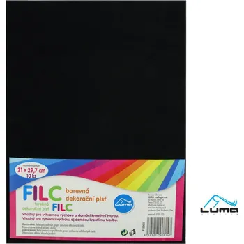 Luma filc 1mm dekorační,20x30cm černý
