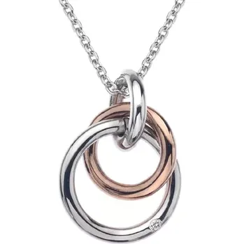Přívěsek Stříbrný přívěsek Hot Diamonds Eternity Rose Gold DP373