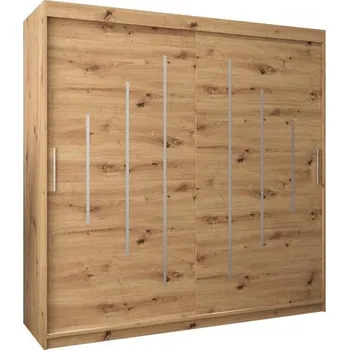 Šatní skříň Šatní skříň s posuvnými dveřmi YORK - 200x200cm -Dub Artisan-