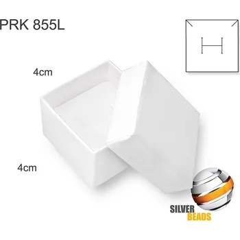 Dárková krabička Krabička na šperky. Materiál papír . Ozn. PRK 855L. Velikost 4x4cm. Barva BÍLÁ.