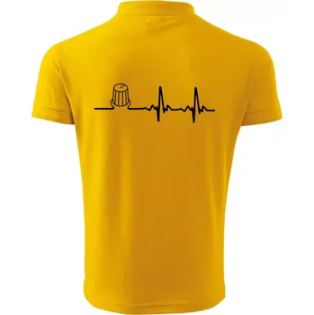 Pánská košile Muzikant volume EKG - Polokošile pánská Pique Polo 203 - 5XL ( Žlutá )