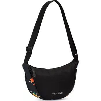 Kabelka Dámská taška černá se vzorem květin - Frida Kahlo 62219-0100 - lehká, praktická a ideální pro každodenní nošení | Cooltovka.cz