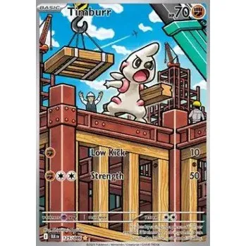 Karetní hra Pokémon BLK 125/086 Timburr - Black Bolt Stav: Near Mint