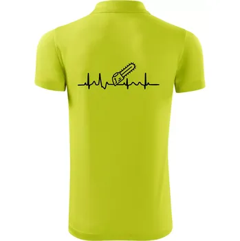 Pánská košile EKG motorová pila - Polokošile Victory sportovní (dresovina) - 3XL ( Limetková )