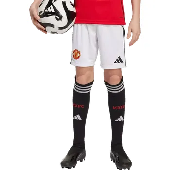 Dětské domácí fotbalové šortky Adidas Manchester United 25/26 bílé