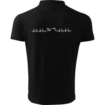 Pánská košile Moto EKG - Polokošile pánská Pique Polo 203 - 4XL ( Černá )