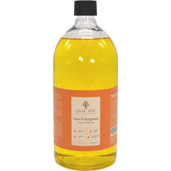 Masážní přípravek Tělový masážní olej Limetka a Bergamot (Lime & Bergamot) - GAIA SPA Objem: 1000ml