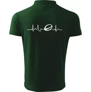 Pánská košile Ekg rugby - Polokošile pánská Pique Polo 203 - 3XL ( Lahvově zelená )