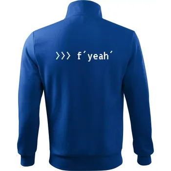 Pánská mikina Python f yeah - Mikina bez kapuce Adventure - 2XL ( Královská modrá )