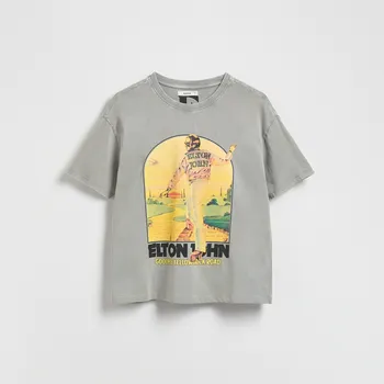 Dámské tričko Reserved - LADIES` T-SHIRT - světle šedá - WU873-09X - WU873-09X-L