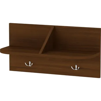 Věšák Max-i Věšák s policí na zeď V-2 | OŘECH Zvolte barvu:: ořech - tmavý