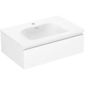 Koupelnový nábytek Mexen Orio koupelnová skříňka 70 cm s umyvadlem Vela, 1 zásuvka, bílá mat - 91A10-07023-1-BF01-W23M01 Skříňky s umyvadlem