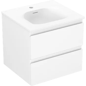 Koupelnový nábytek Mexen Orio koupelnová skříňka 50 cm s umyvadlem Vela, 2 zásuvky, bílá mat - 91A10-05047-2-BFF01-W23M01 Skříňky s umyvadlem